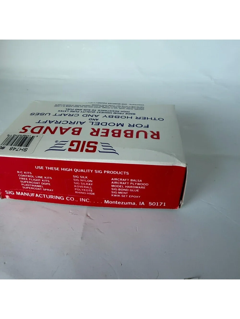SIG Rubber Bands for Model Aircraft Hobby & Craft SH748 #67 1/4 LB New Old Stock